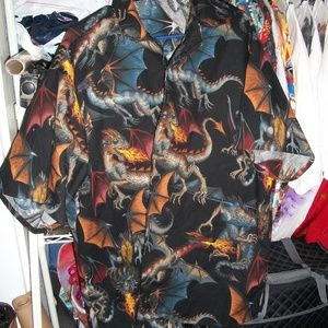 Tale Of The Dragon Large Men's Shirt-Unique!!